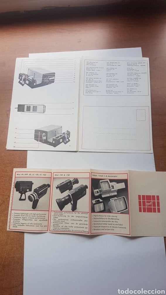 Antig&uuml;edades: Libro de instrucciones gaf 700 y publicidad gaf - Foto 2