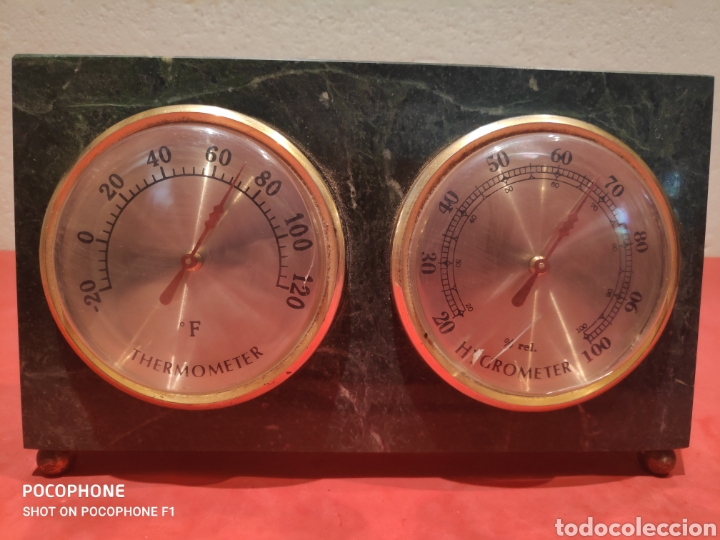 Antig&uuml;edades: Higr&oacute;metro y term&oacute;metro a&ntilde;os 70 - Foto 1