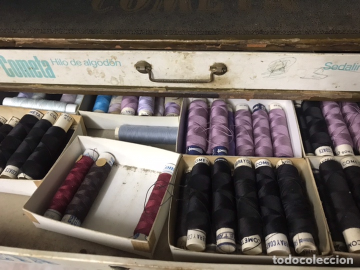 Antig&uuml;edades: Caja hilos La Cometa - Foto 5