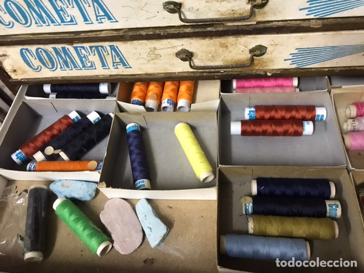 Antig&uuml;edades: Caja hilos La Cometa - Foto 8