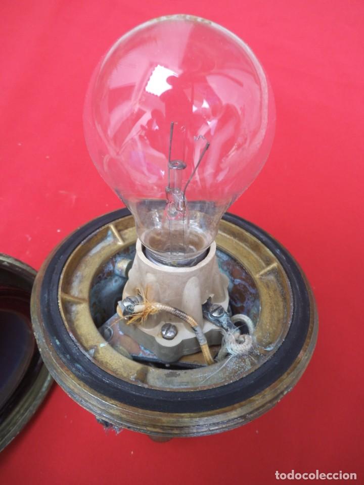 Antig&uuml;edades: Luz o aplique de interior de un buque de la Armada Espa&ntilde;olas. - Foto 4