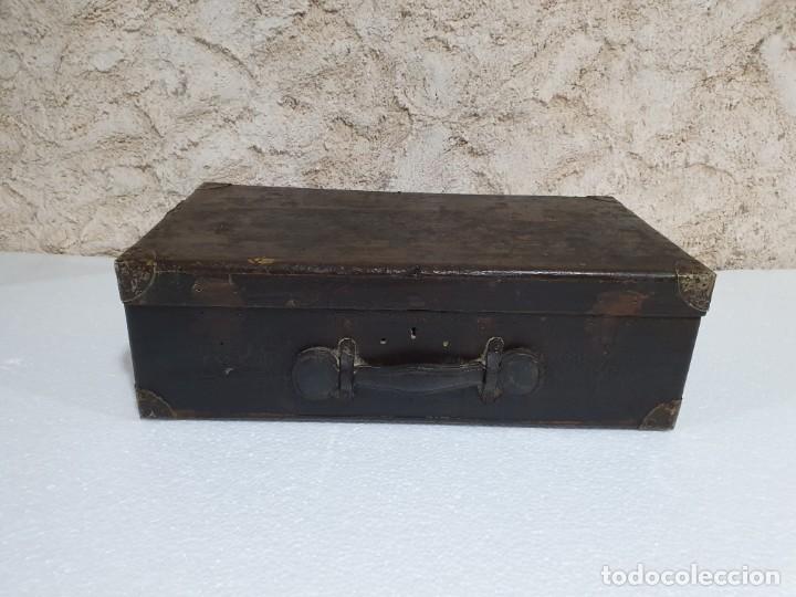 Antig&uuml;edades: ANTIGUO MALET&Iacute;N DE MADERA - Foto 1