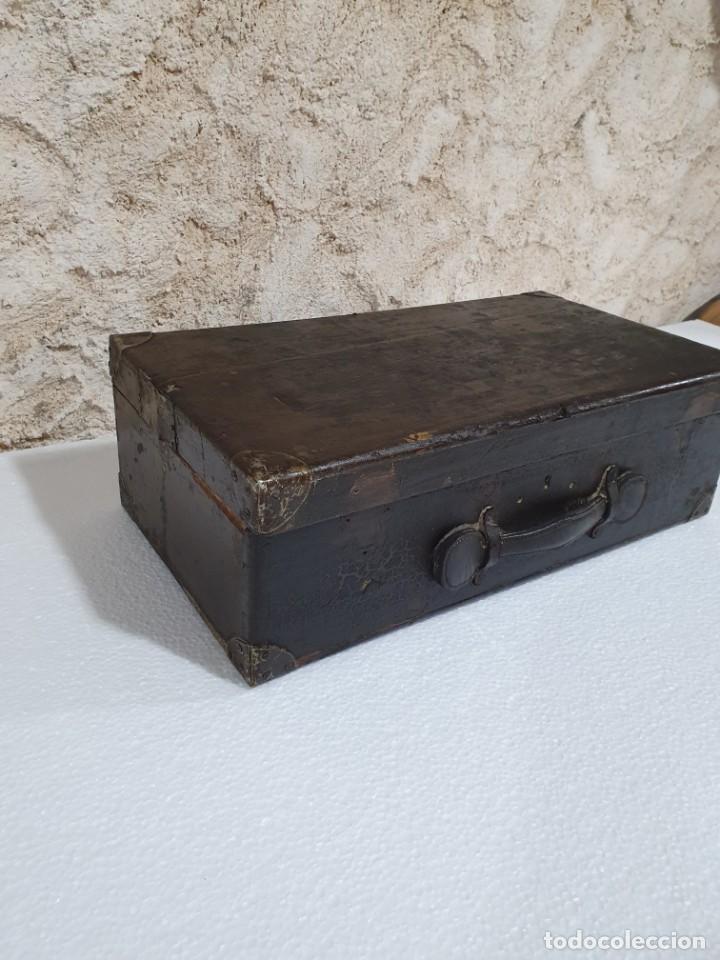 Antig&uuml;edades: ANTIGUO MALET&Iacute;N DE MADERA - Foto 3