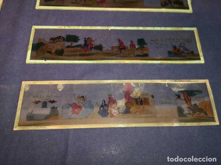 Antig&uuml;edades: PLACAS DE CRISTAL PARA LINTERNA - Foto 3