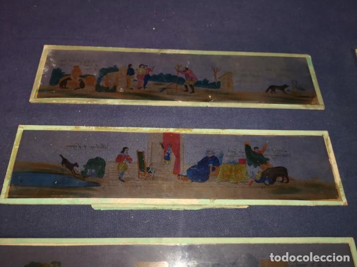 Antig&uuml;edades: PLACAS DE CRISTAL PARA LINTERNA - Foto 5