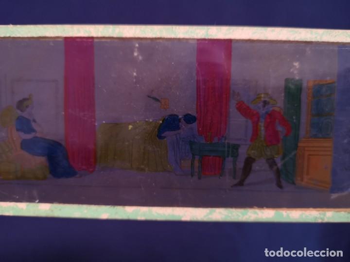 Antig&uuml;edades: PLACAS DE CRISTAL PARA LINTERNA - Foto 9