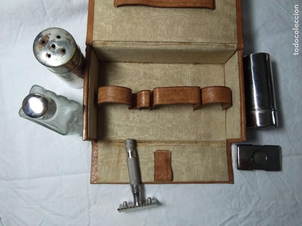 Antig&uuml;edades: JUEGO DE AFEITAR ANTIGUO CON CAJA ORIGINAL - Foto 3