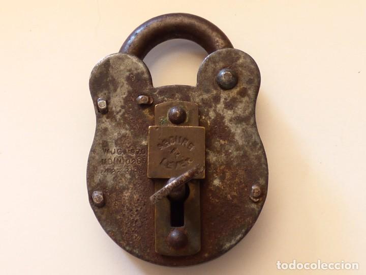 Antiguidades: ANTIGUO CANDADO SECURE LEVEL 4, ORIGINAL CON SU LLAVE.