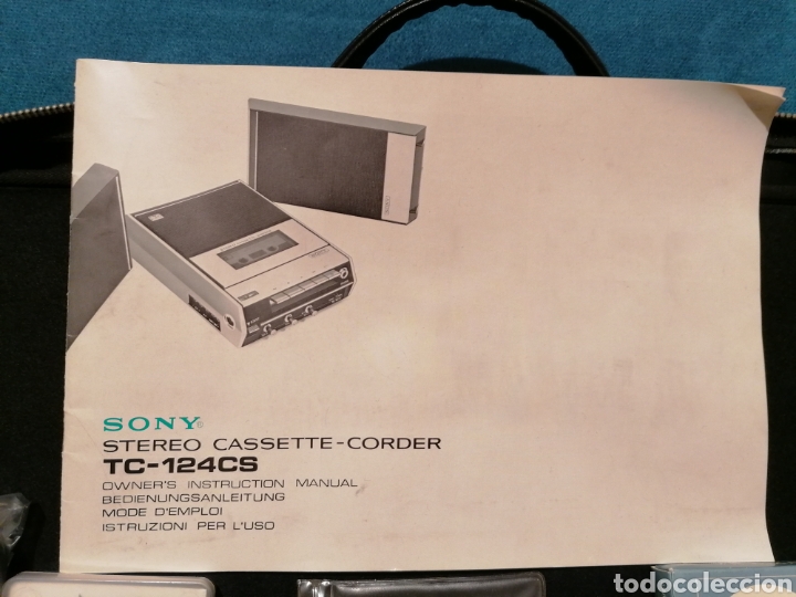 Antig&uuml;edades: SONY STEREO CASSETTE-CORDER TC-124CS - Foto 3