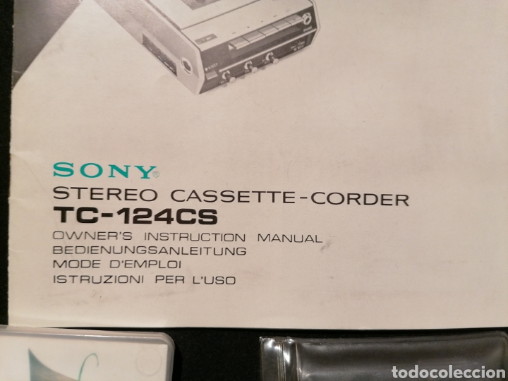 Antig&uuml;edades: SONY STEREO CASSETTE-CORDER TC-124CS - Foto 4