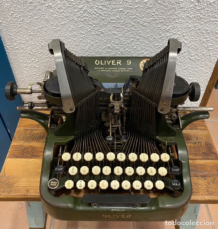 Antigüedades: Máquina de escribir Oliver 9 - Foto 4 - 204600990