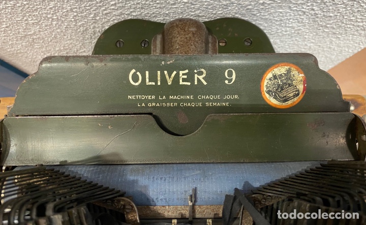 Antigüedades: Máquina de escribir Oliver 9 - Foto 5 - 204600990