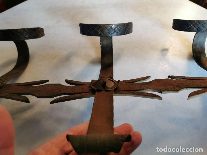 Antig&uuml;edades: PERCHERO DE HIERRO DE FORJA, BA&Ntilde;O DE BRONCE - Foto 6