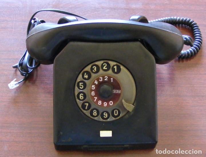 Tel&eacute;fonos: TEL&Eacute;FONO ANTIGUO DE BAQUEL&Iacute;TA,FUNCIONA - Foto 1