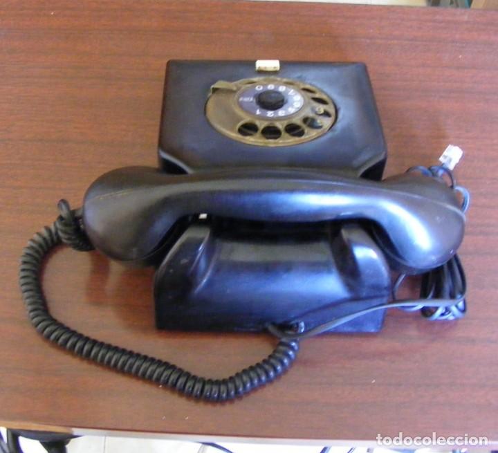 Tel&eacute;fonos: TEL&Eacute;FONO ANTIGUO DE BAQUEL&Iacute;TA,FUNCIONA - Foto 2