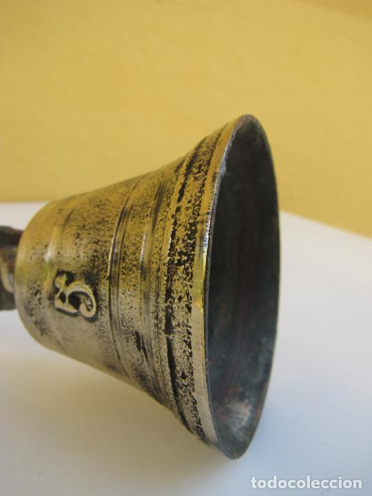 Antig&uuml;edades: 3- Campana de muelle de fleje. Forja y bronce - Foto 9