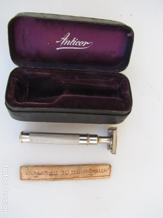 Antig&uuml;edades: 2- Anticor. Maquinilla afeitar en su caja - Foto 6