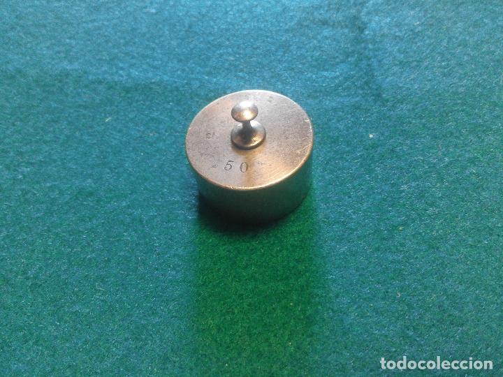 Antig&uuml;edades: ANTIGUA PESA PARA BALANZA DE PRECISION - Foto 1