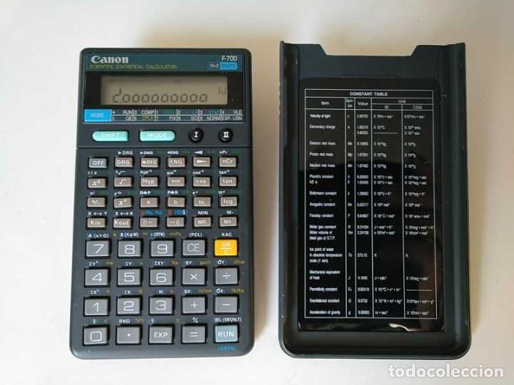 Antig&uuml;edades: NO FUNCIONA - CALCULADORA CANON F-700 PROGRAMABLE CIENTIFICA ESTADISTICA PROGRAMMABLE STATISTICAL - Foto 3