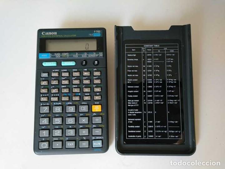 Antig&uuml;edades: NO FUNCIONA - CALCULADORA CANON F-700 PROGRAMABLE CIENTIFICA ESTADISTICA PROGRAMMABLE STATISTICAL - Foto 4