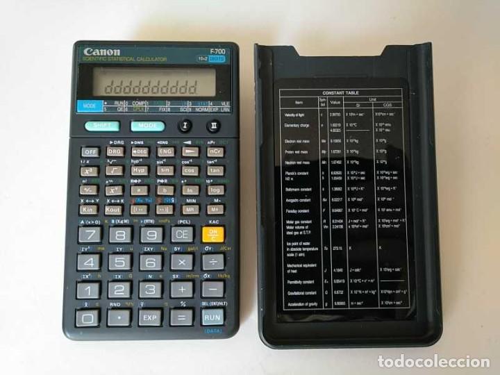 Antig&uuml;edades: NO FUNCIONA - CALCULADORA CANON F-700 PROGRAMABLE CIENTIFICA ESTADISTICA PROGRAMMABLE STATISTICAL - Foto 6