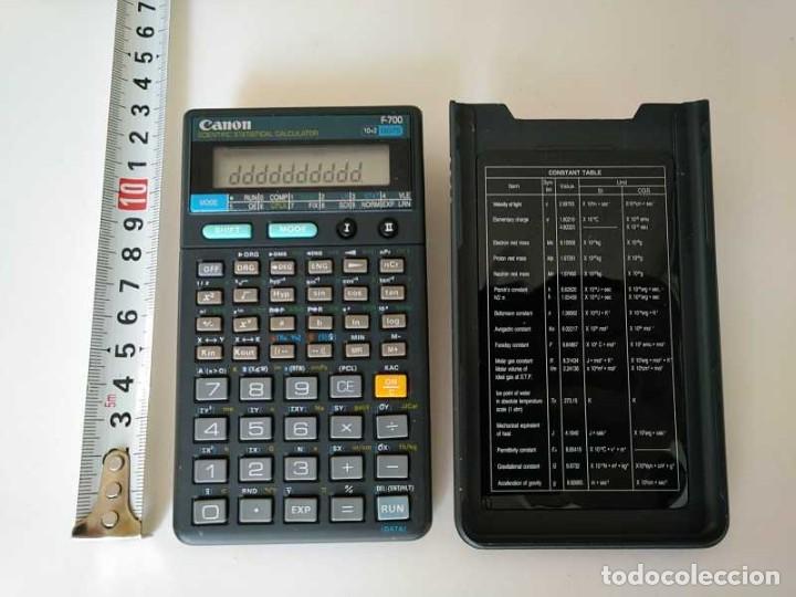 Antig&uuml;edades: NO FUNCIONA - CALCULADORA CANON F-700 PROGRAMABLE CIENTIFICA ESTADISTICA PROGRAMMABLE STATISTICAL - Foto 10