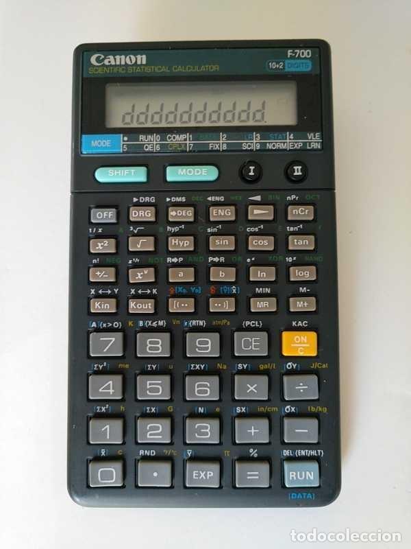 Antig&uuml;edades: NO FUNCIONA - CALCULADORA CANON F-700 PROGRAMABLE CIENTIFICA ESTADISTICA PROGRAMMABLE STATISTICAL - Foto 50
