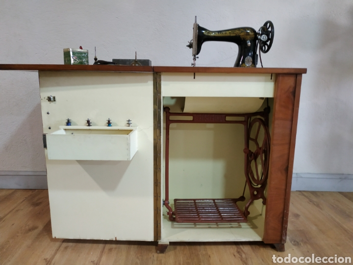 maquina de coser singer con mueble - Compra venta en todocoleccion
