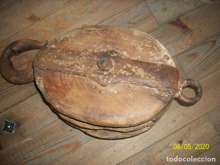 Antig&uuml;edades: ANTIGUA GARRUCHA/POLEA- NAVAL - Foto 2