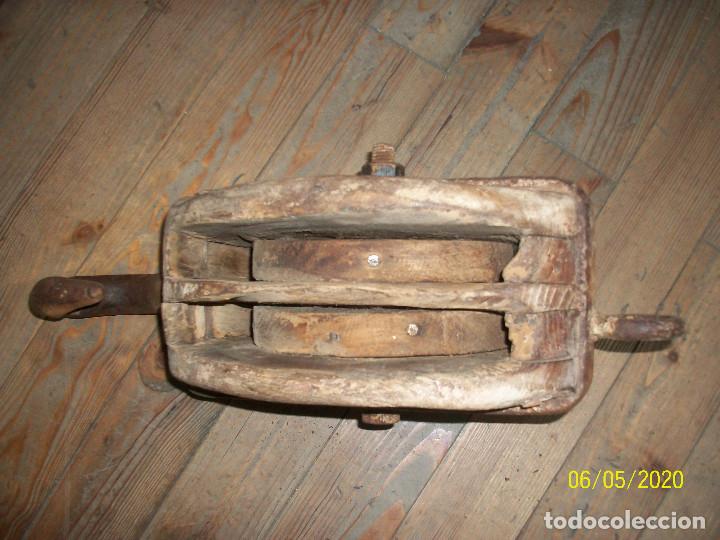 Antig&uuml;edades: ANTIGUA GARRUCHA/POLEA- NAVAL - Foto 3