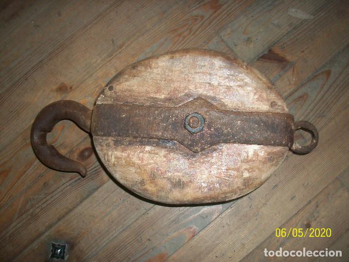 Antig&uuml;edades: ANTIGUA GARRUCHA/POLEA- NAVAL - Foto 4