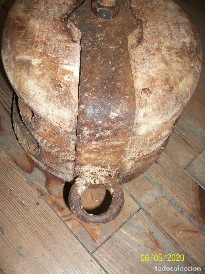 Antig&uuml;edades: ANTIGUA GARRUCHA/POLEA- NAVAL - Foto 5