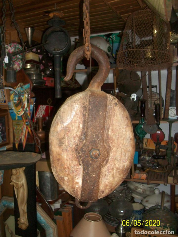 Antig&uuml;edades: ANTIGUA GARRUCHA/POLEA- NAVAL - Foto 7