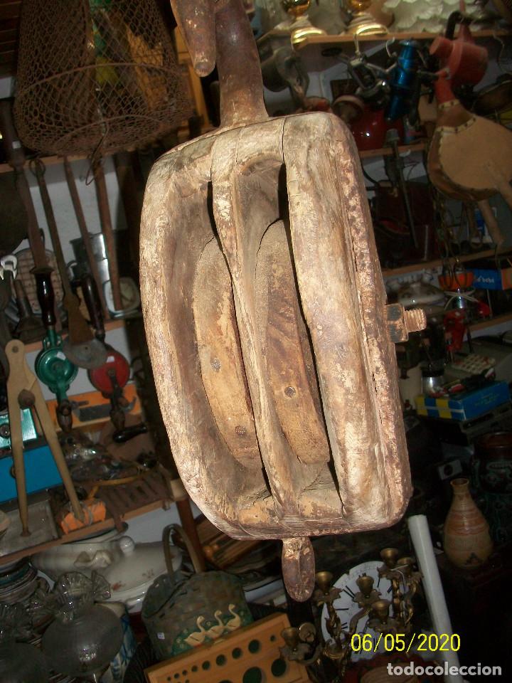 Antig&uuml;edades: ANTIGUA GARRUCHA/POLEA- NAVAL - Foto 8