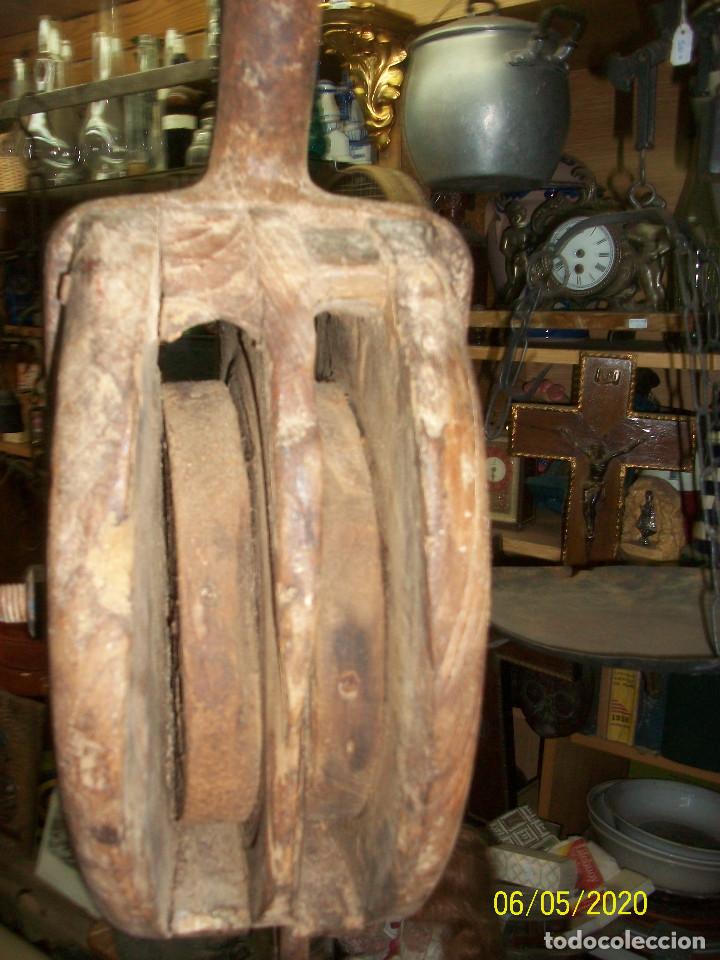 Antig&uuml;edades: ANTIGUA GARRUCHA/POLEA- NAVAL - Foto 9