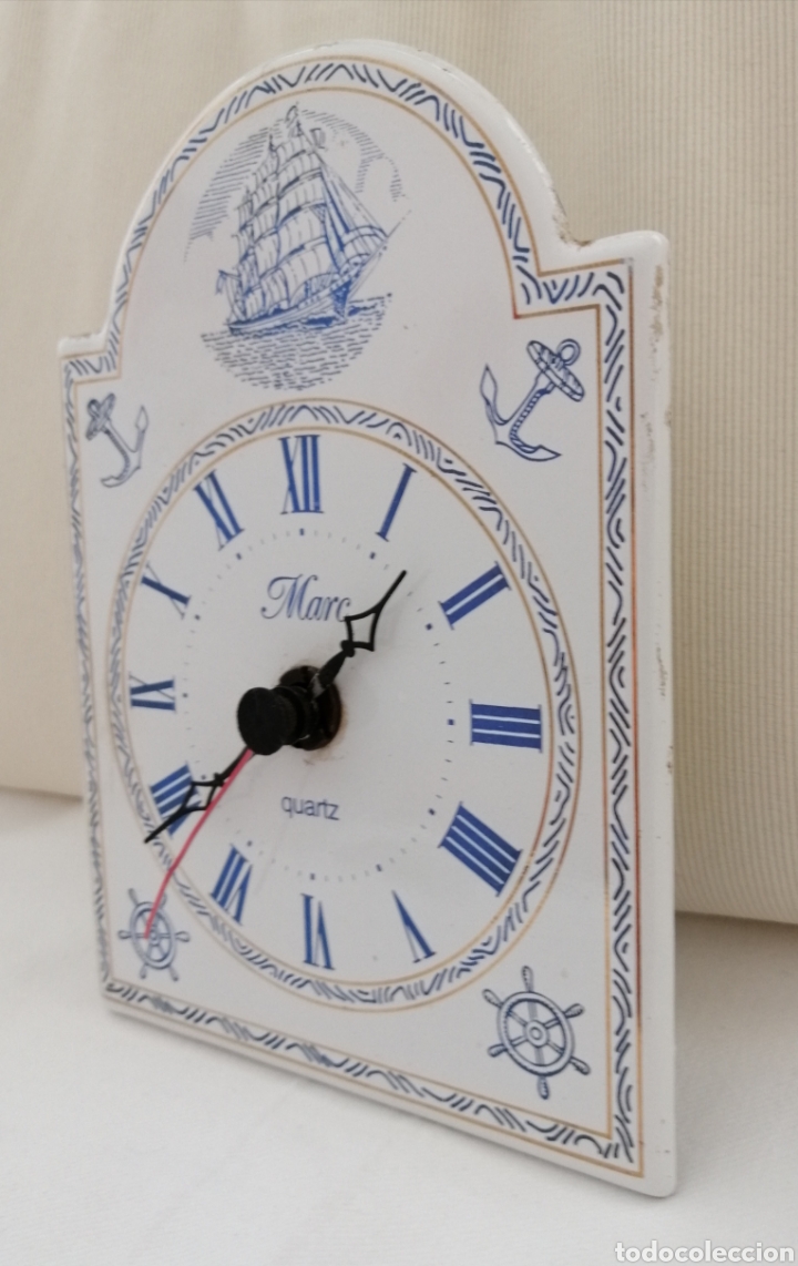 Antig&uuml;edades: Reloj Naval Marc Chapa Esmaltada. - Foto 2