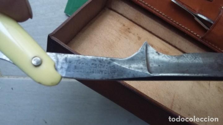 Antig&uuml;edades: estuche de afeitar con navaja - Foto 5