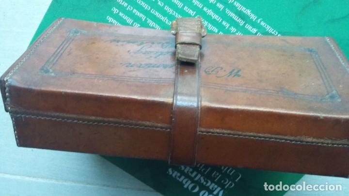 Antig&uuml;edades: estuche de afeitar con navaja - Foto 8