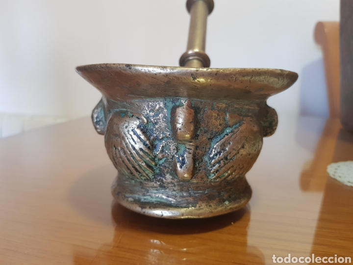 Antig&uuml;edades: Mortero o Almirez de bronce - Foto 2