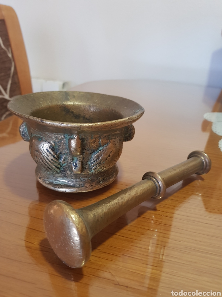 Antig&uuml;edades: Mortero o Almirez de bronce - Foto 3
