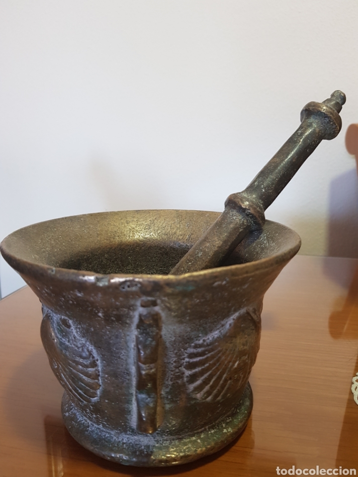 Antig&uuml;edades: Mortero o Almirez de bronce - Foto 1