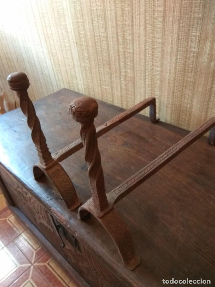 Antig&uuml;edades: MORILLOS ANTIGUOS DE HIERRO FORJADO - Foto 5