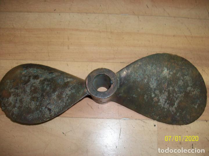 Antig&uuml;edades: ANTIGUA HELICE DE BRONCE.LARGO 33 CM - Foto 3