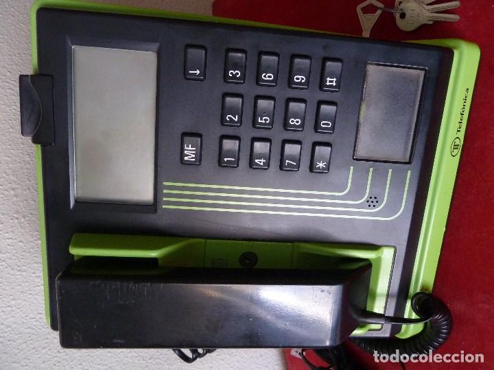 Tel&eacute;fonos: TELEFONO DE CABINA TELEFONICA-TELEFONICA&middot; ALCATEL MOD.TRMA - Foto 2