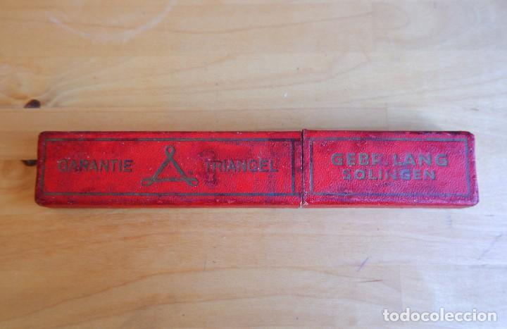 Antig&uuml;edades: NAVAJA DE AFEITAR SOLINGEN TRIANGEL - Foto 2
