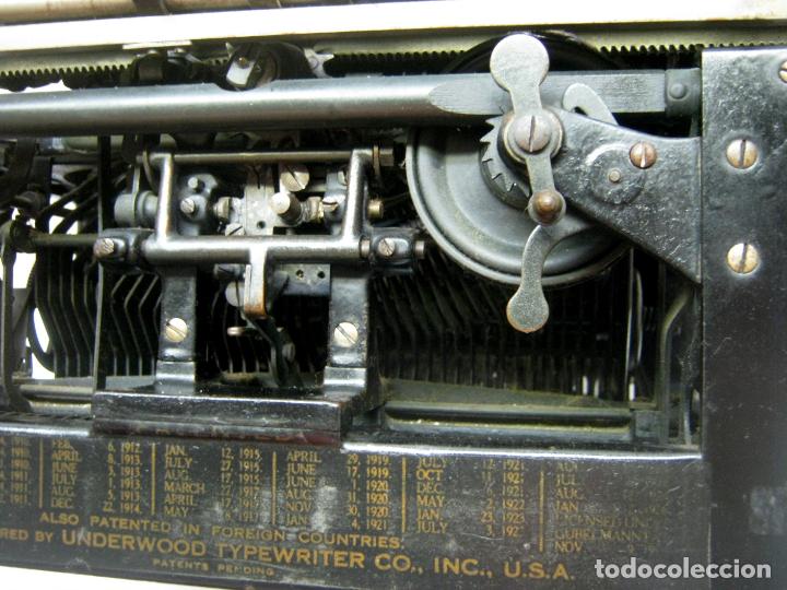 Antigüedades: Antigua maquina de escribir UNDERWOOD STANDAR c.1925 - Foto 11 - 210782951