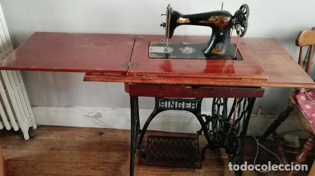 máquina coser singer con mueble - Compra venta en todocoleccion