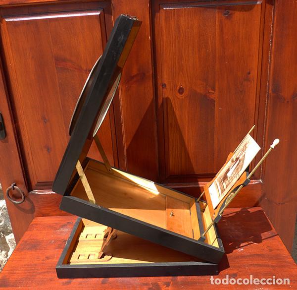Antig&uuml;edades: Gran grafoscopio o visor &oacute;ptico del s. XIX - Foto 1