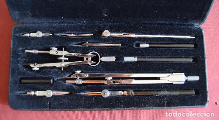 Antig&uuml;edades: CAJA ANTIGUA DE COMPASES - PRECISION - COMPAS - Foto 2
