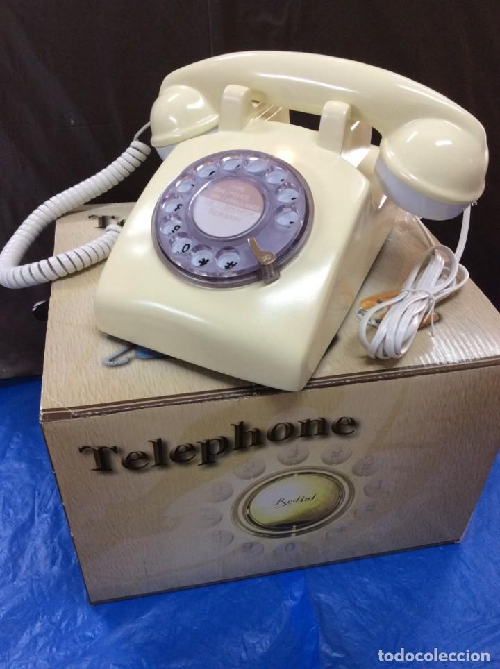 TELÉFONO CLÁSICO DISCO - DISEÑO AÑOS 70 ¡¡NUEVO!! (Antigüedades - Técnicas - Teléfonos Antiguos)